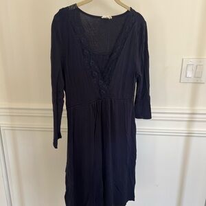 Seraphine Navy Nursing Nightdress